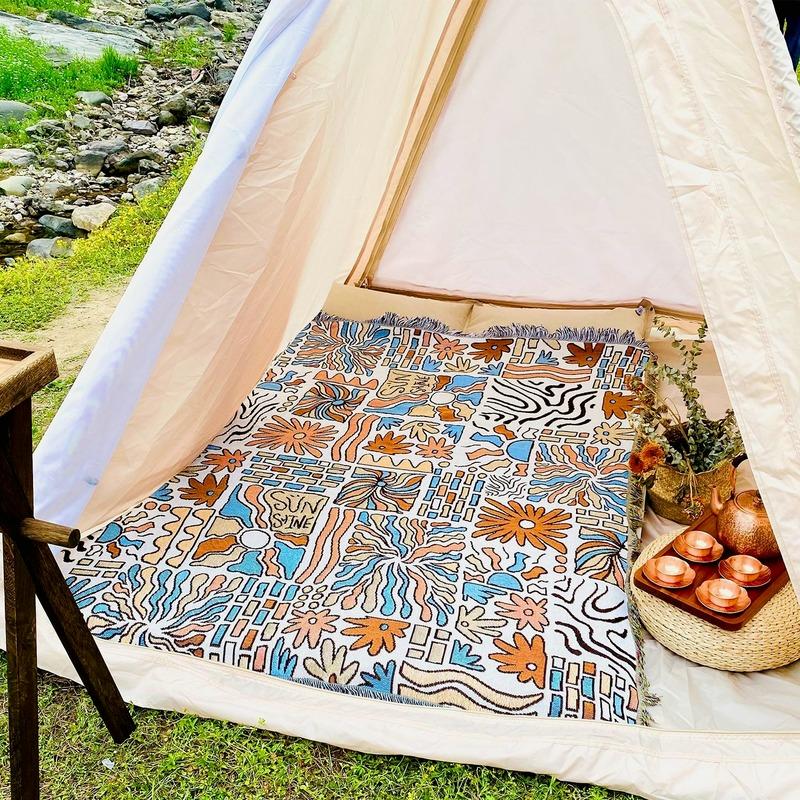 Sofa Cover Towel Soft Travel Camping Tapestry Bohemian Chair Throw Blanket Boho