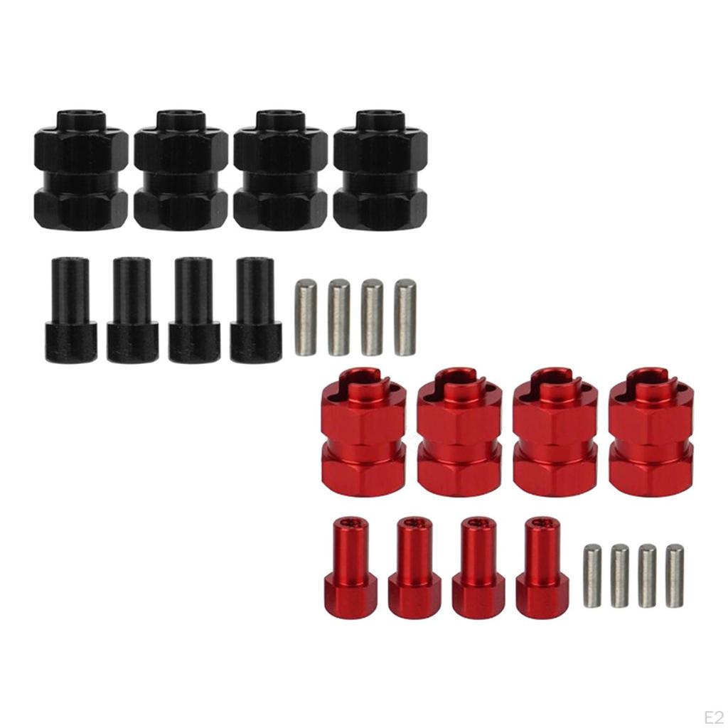 4Pcs Brass Extended Wheel Hubs Combiner for Scx24 Axi00001 RC car Parts