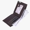 Nubuck Leather Men's Wallet Short Multifunctional Money Clip Fashion Leisure Purse With Iron Edge Card Drawer