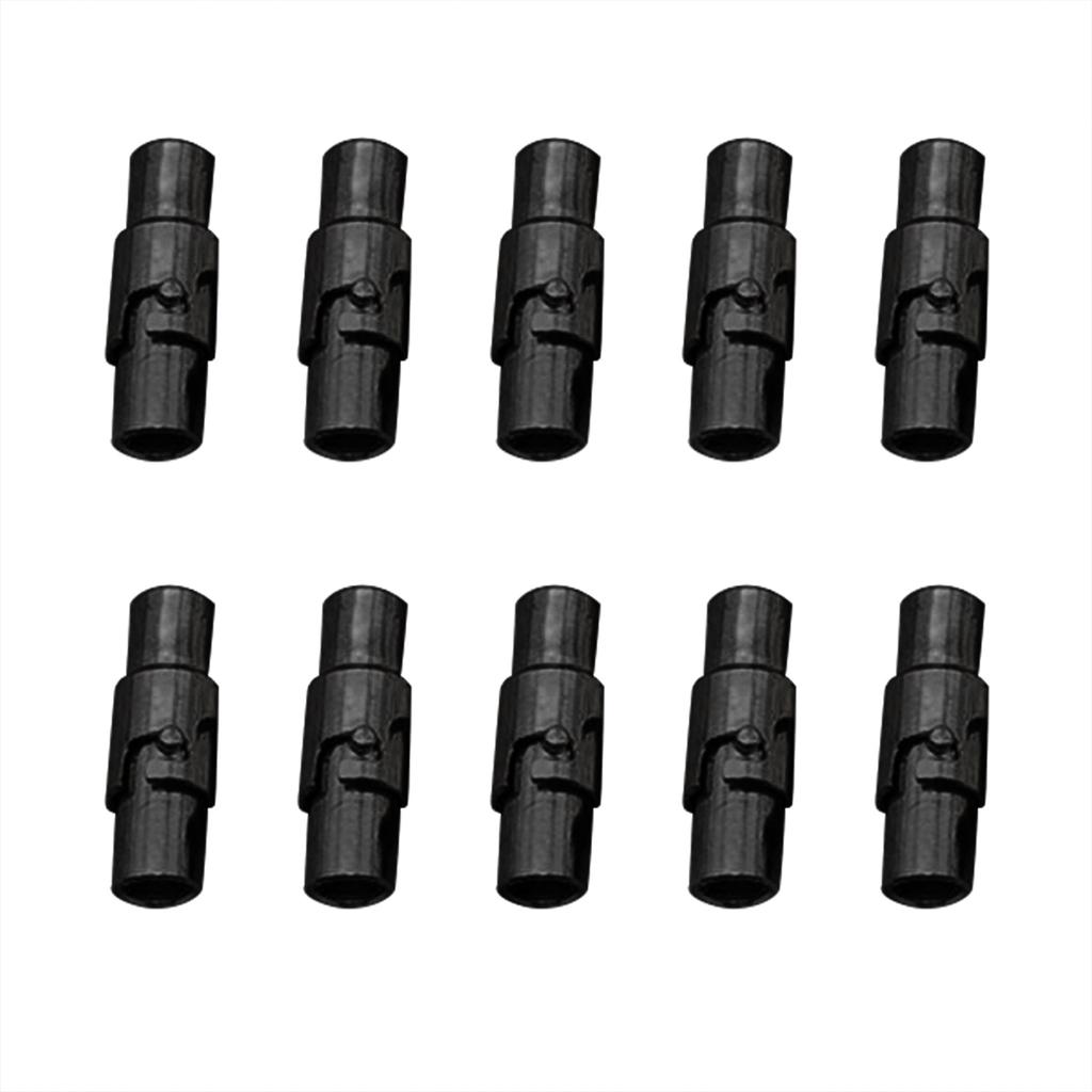 Packung mit 10 Magnetverschlüssen Schmuckherstellungsteil Kupfer Kordelendkappen für Leder Seil Halskette Armband Zubehör