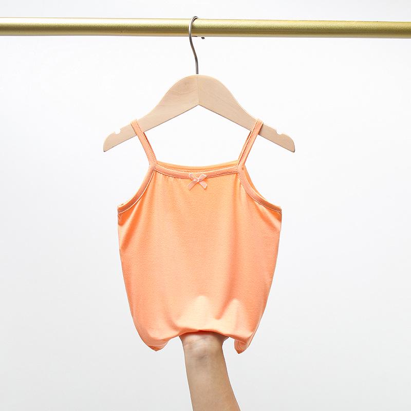 Children's Summer Modal Cotton Camisole Vest - Unisex Lightweight Base Layer for Babies and Kids
