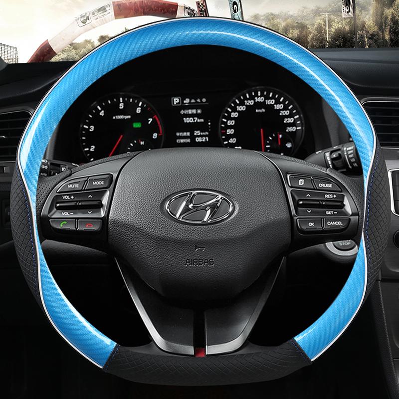 Kryt volantu do auta ve tvaru D pro Hyundai Sonata 9 2015 2016 2017 (3-paprskové) Elantra 4 Sport 2015 - Auto