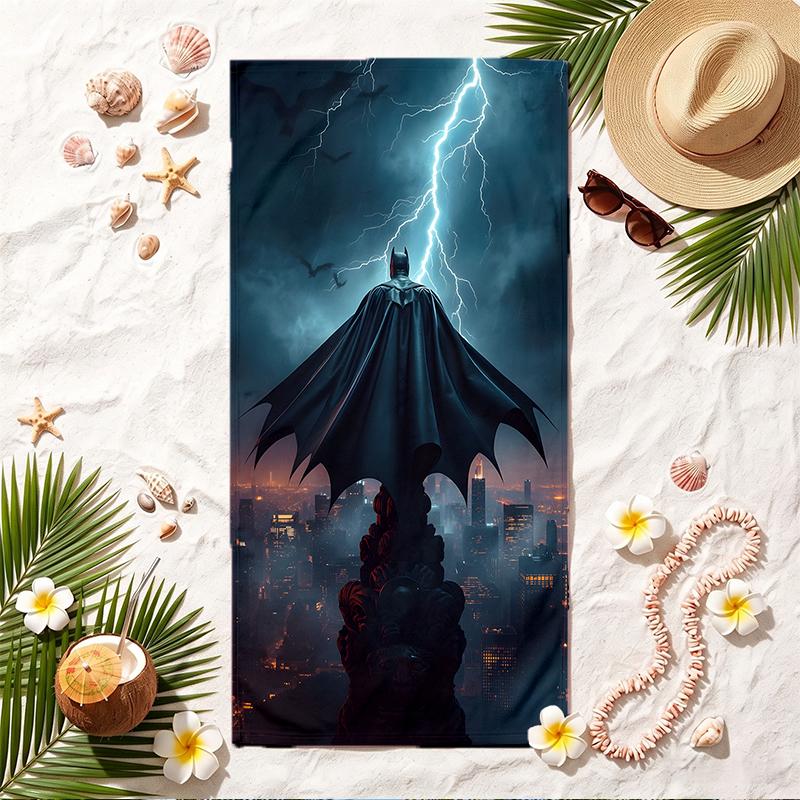 Batman Soft Beach Towel Stylish Beach Pool Towel for Summer Seaside Vacation Travel
