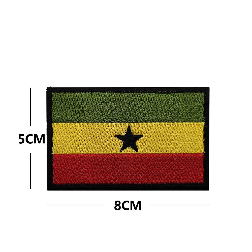 Toppa Toppa Bracciale Bandiera Nazioni Africane a Velcro (Sudafrica, Egitto, Kenya, Congo, Nigeria, Angola)