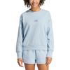 adidas Lässiger Rundhals Pullover mit langen Ärmeln Sweatshirt Damen Sweatshirt Blau IY6852