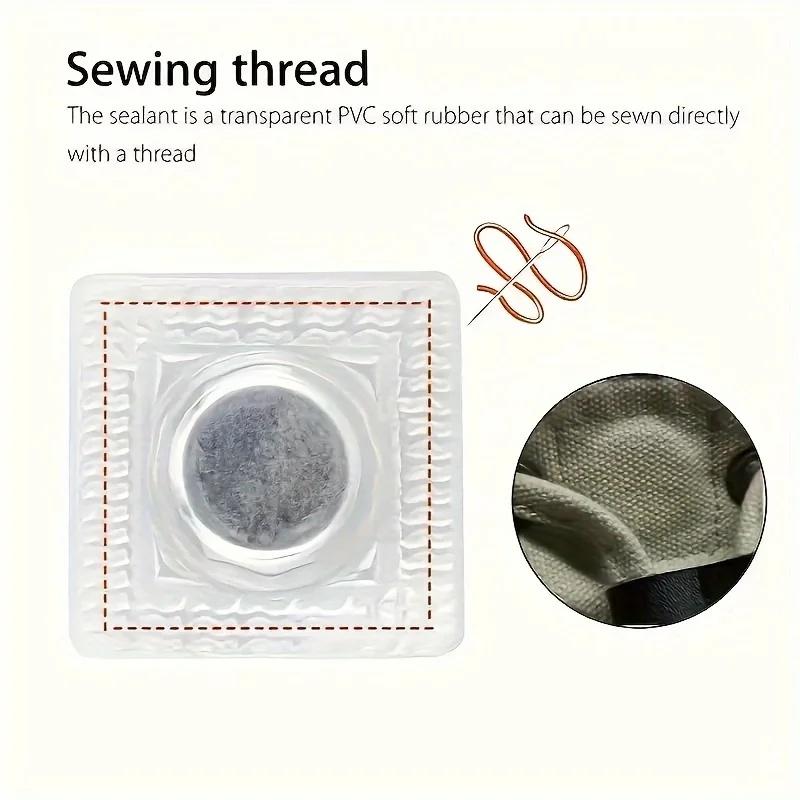 10-Pack Invisible Magnetic Fasteners, 0.99 Cm Metal Sewing Buttons for Clothes and Bags