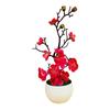 Small Simulation Flower Tree Faux Flower Plant in Pot Desk Simulation Plant Perfectly for Tabletop Office Decoration