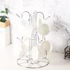 Fine Workmanship Tea Cup Storage Rack Silver Coffee Mugs Storage Rack Cup Drying Rack  Desktop