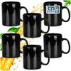 Schwarze Glasbecher 300 ml 6 Stk.