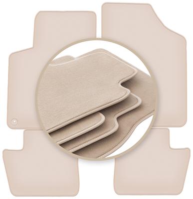 PREMIUM Beige Floor Mats For: Citroen DS4 Hatchback 2011-2015