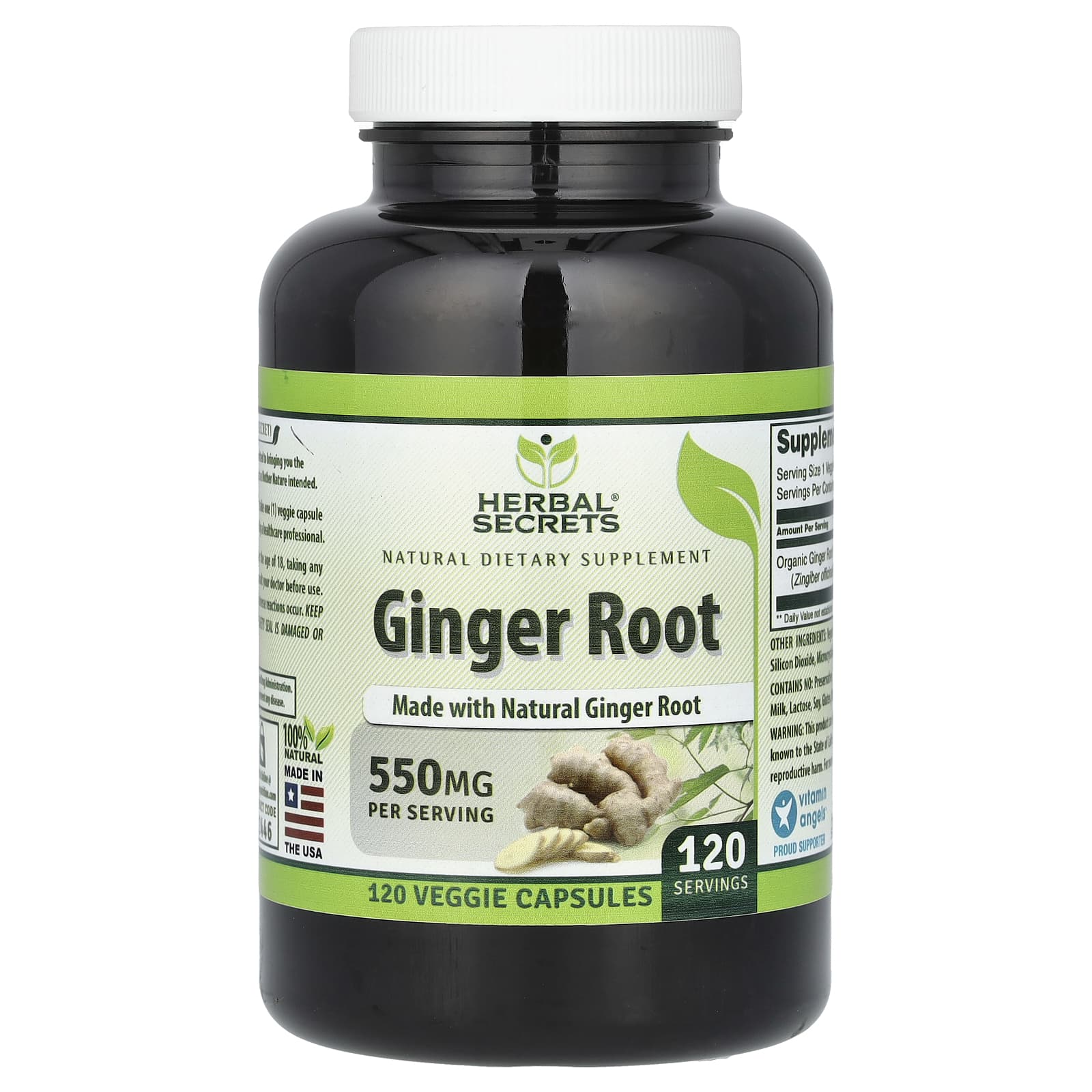 

Ginger Root, 550Mg, 120 Veggie Capsules