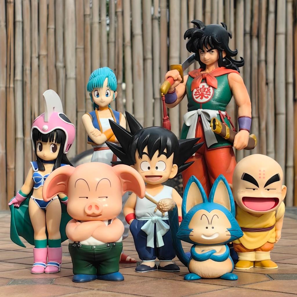 2026 1-6pcs Dragon Ball Super Anime Figure Son Goku/krillin/Bulma Action Figure PVC Collection Decoration Model Doll Toys Gifts