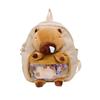 Large Capacity Capybara Plush Backpack Animal Cartoon Backpack  Kids Birthday Gift