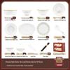 MoDe Lanka Autumn Leaf Chinese Style 16-Piece Ceramic Dinnerware Set