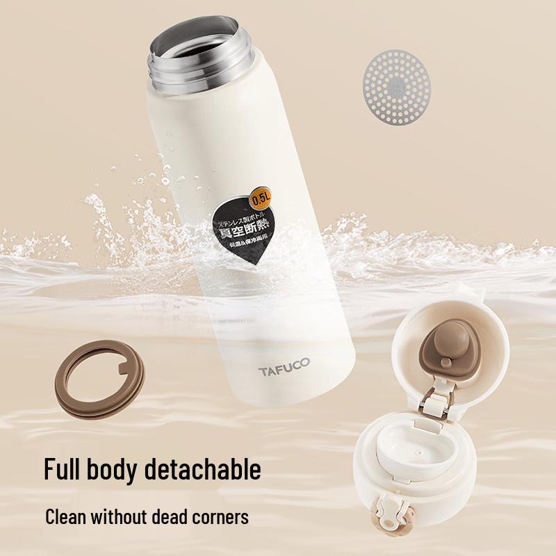 TAFUCO 316 Stainless Steel Pop-Up Insulated Water Bottle