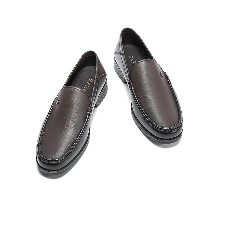 Men's Soft Leather Slip-on Business Dress Shoes
