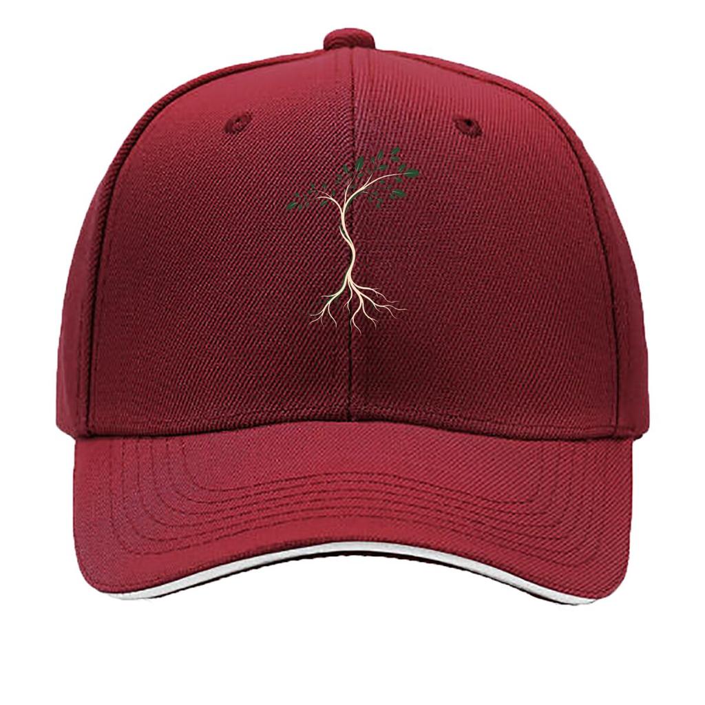 Minimal Botanical Roots Line Art Hip Hop hat Fashion Outdoor Sports Sandwich Baseball Cap
