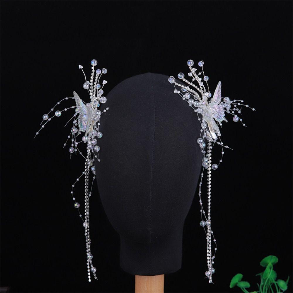 Fashion Bridal Headwear Superfairy Butterfly Hair Clip Butterfly Fairy Hair Accessories  Female