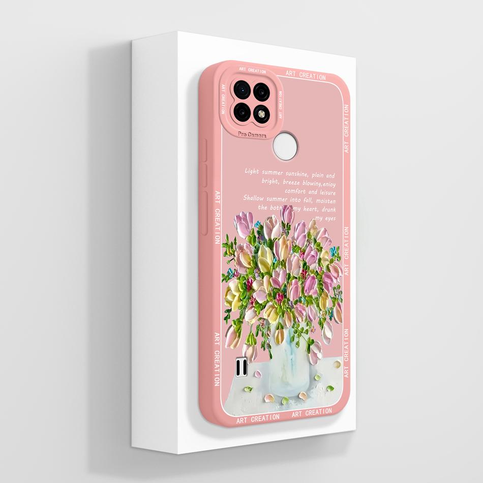 

For Realme C21 C21Y C25 C25Y C25S Case Soft Liquid Silicone Phone Housing For Realme C 21 C 25 Anti Drop Artistic Back Covers Realme C25S