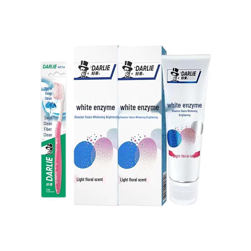 DARLIE White Enzyme Toothpaste & Toothbrush Set