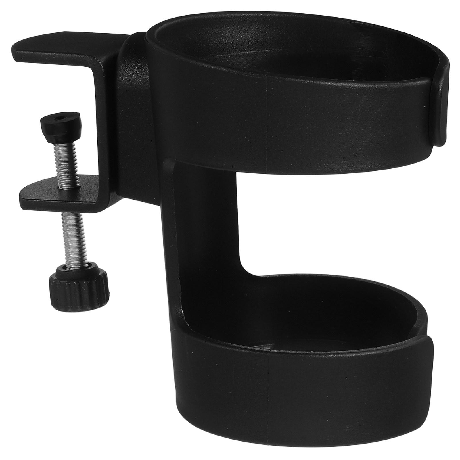 

Adjustable Clamp-on Cup Holder Desk Edge Mount Secure Universal Design for Mugs Bottles Glasses Stable Desk Drink Holder other
