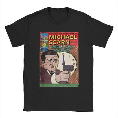 Threat Level Midnight The Office T-Shirt Men Cotton T Shirts Michael Scott Homage Tv Series Short Sleeve Tee Printing Clothing
