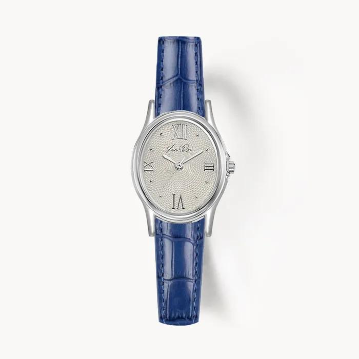 [3rd Reorder] Gem-Silver/Taupe (Cobalt Navy Leather)