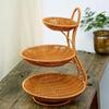 Hand-Woven Multi-Layer Imitation Rattan Storage Basket