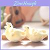 Cute Yellow Chicken Plush Keychain With Soft Short Pile For Bag Decor And Gift