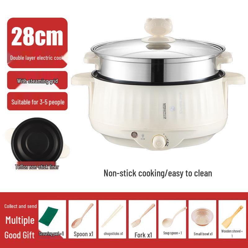 Multifunctional Electric Cooker: Rice Cooker, Steamer, Frying Pan, and Heating Pot