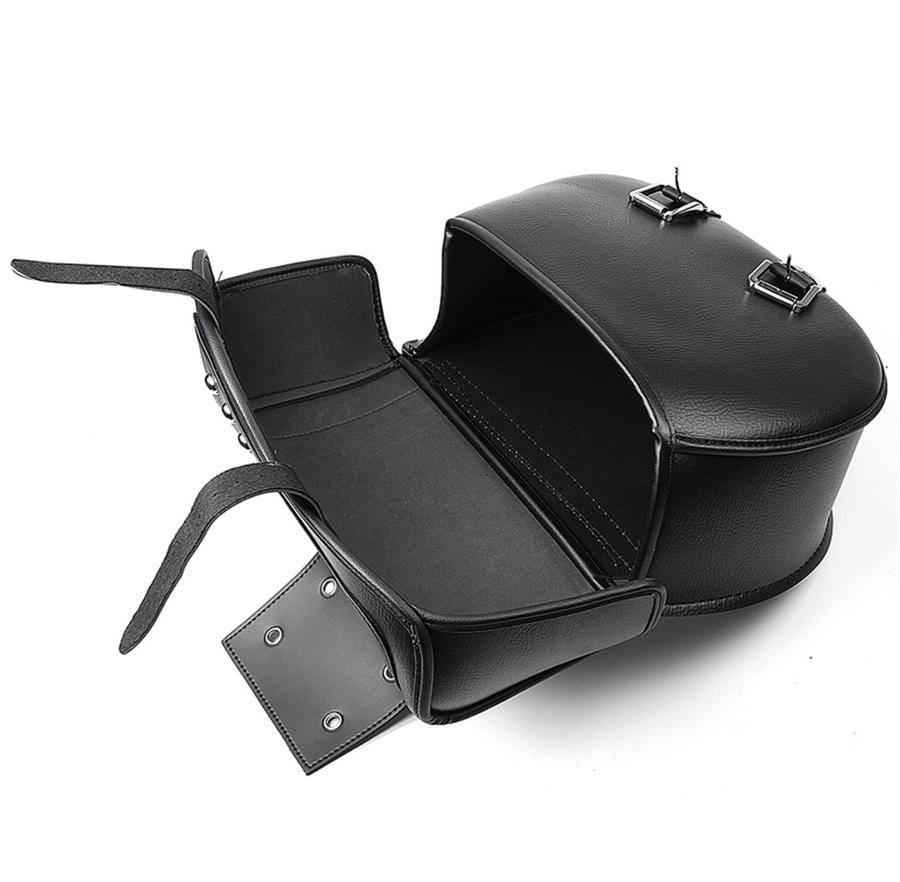2pcs PU Leather Saddlebags Universal for Harley Honda Suzuki Yamaha