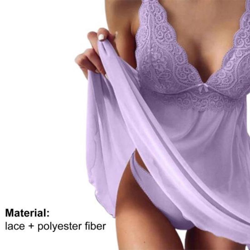 Multicolor women's nightdresses, sexy lace, erotic home, suspenders, v-neck pajamas