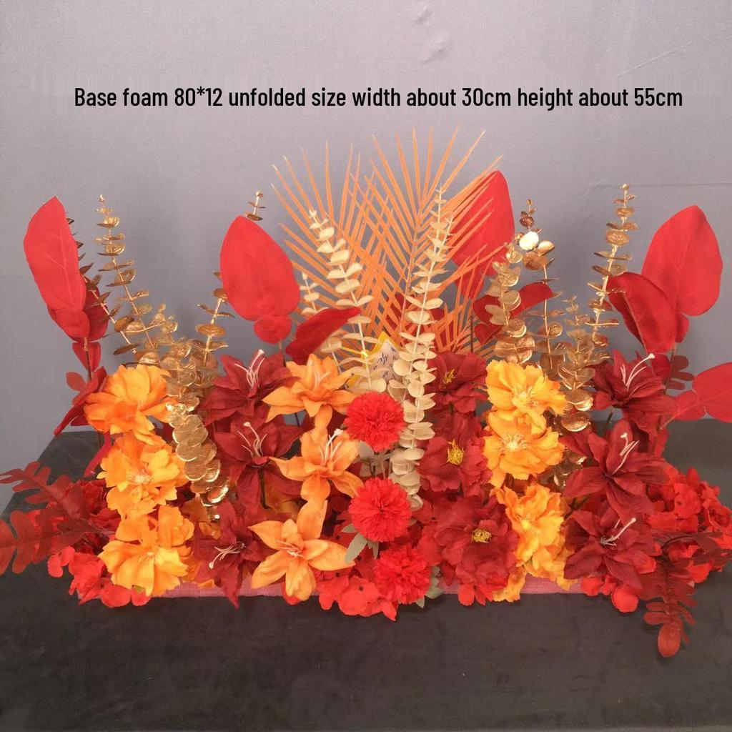 Großes Seidenblumen Hochzeitsgang & T-Bühnen Dekorationsset