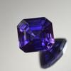 5.90 Ct Natural Purple Tanzanite Perfect Square Cut CERTIFIED Loose Gemstone