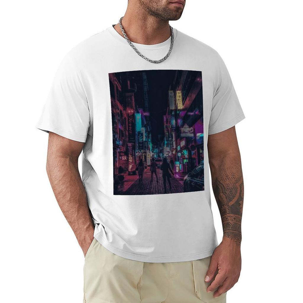 cyberpunk nights dark edition TShirt Funny tshirts Louboutins sweat Mens cotton tshirt