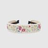 LALA Rose Pattern Hairband P-White Red