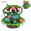 Anime  Special Effects Figure Mega Charizard Xy Greninja Gengar Mewtwo Three Form Evolution Led Light Pvc Model Toys