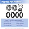 91256-HM7-003 Front Wheel Bearings Seals Kit Fits for ATV Foreman 400 450 500, Rubicon 500 650 680 Replace 91051-HA7-651 91209-HN2-003