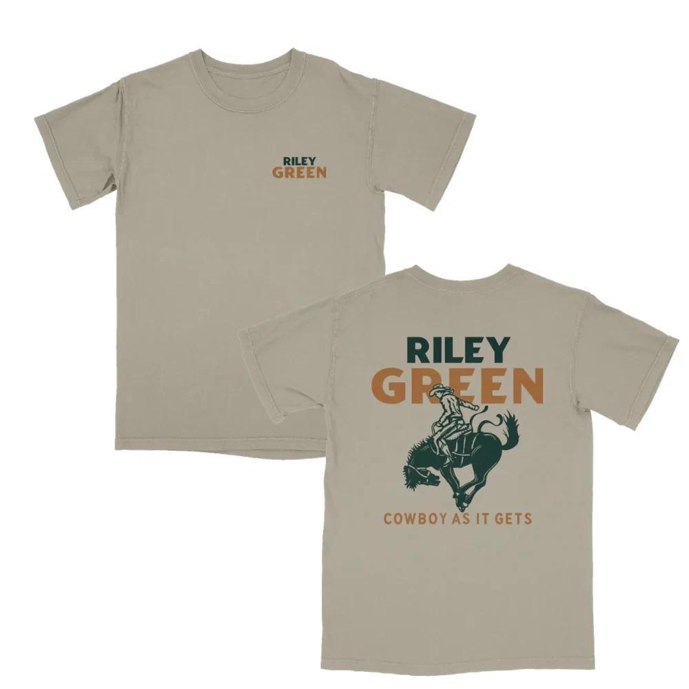 Riley Green 2026 Tour Shirt Cowboy As It Gets, Tee 100% Cotton T-Shirt XL