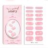 Christmas Design Gel Nail Wraps New Design Gel Nail Stickers Semi Cured Gel Nail Strips