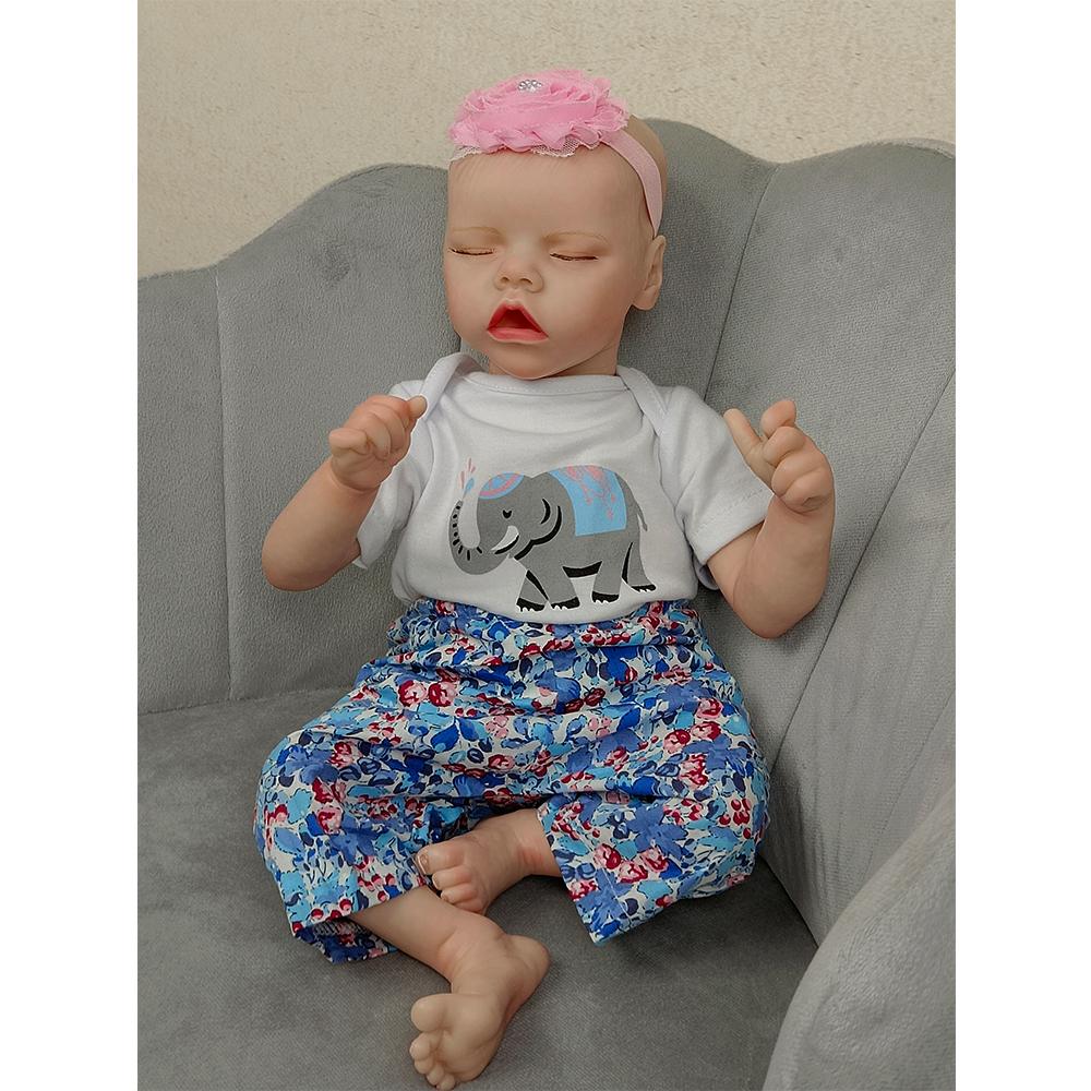 New 48cm Reborn Baby Dolls Finished Painted 3D Skin Visible Veins Newborn Size Premature Baby Toy Collectible Art Doll