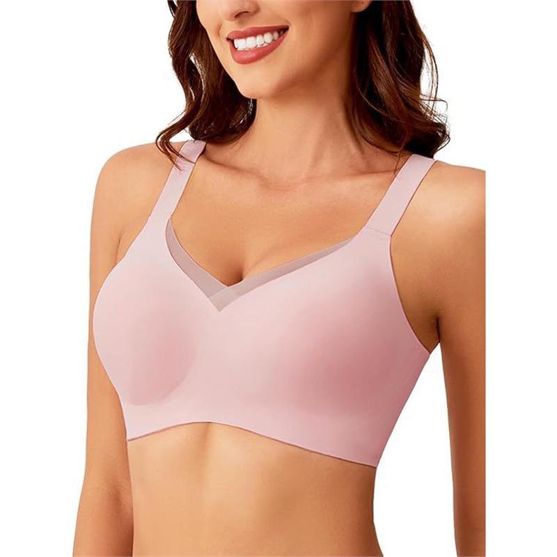 

Seamless Push-Up Wireless Bra for Large Busts - Anti-Sag, Comfortable Women s Underwear S (80-100 jin)