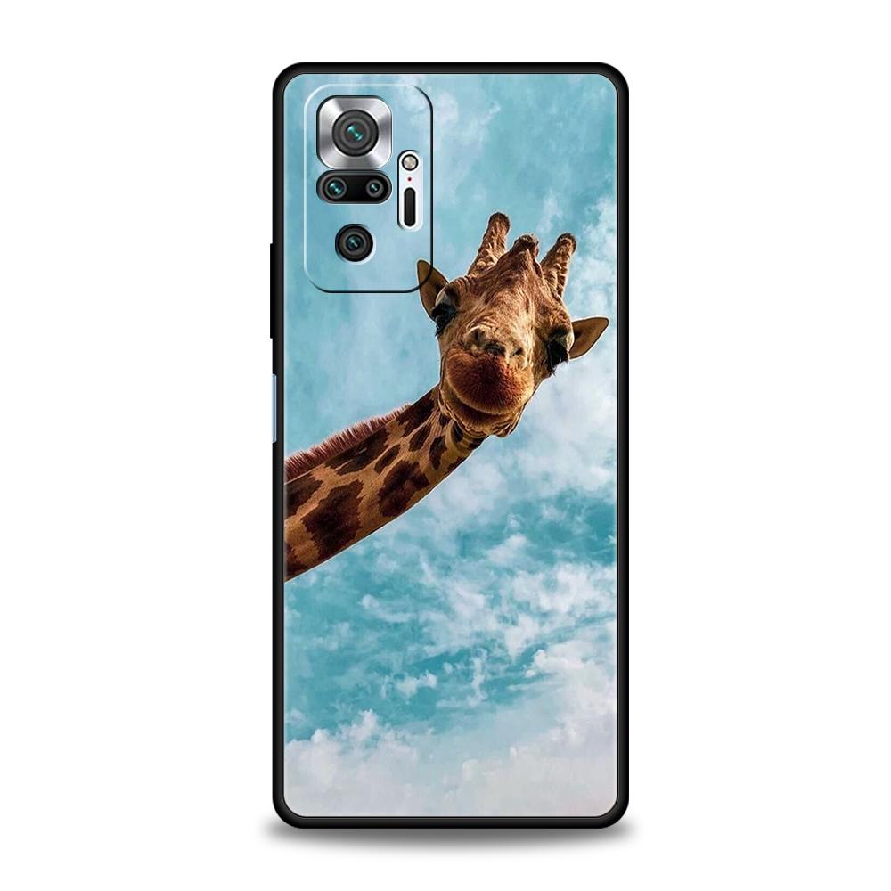 giraffe illustration Phone Case For Xiaomi Redmi Note 14 13 12 10 11 Pro Plus 14C 13C 12C 10C 9C 5G Soft TPU Cover