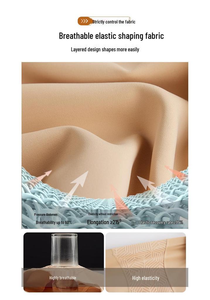 High-Waisted Seamless Tummy Control Shapewear for Women: Year-Round Belly Slimmer, Waist Cincher, Butt Lifter, Breathable Postpartum Body Shaper.