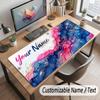 Space Cosmic Theme Customized Mouse Pad Personalized Print Name Text Desk Mat For Home Office Table Decor