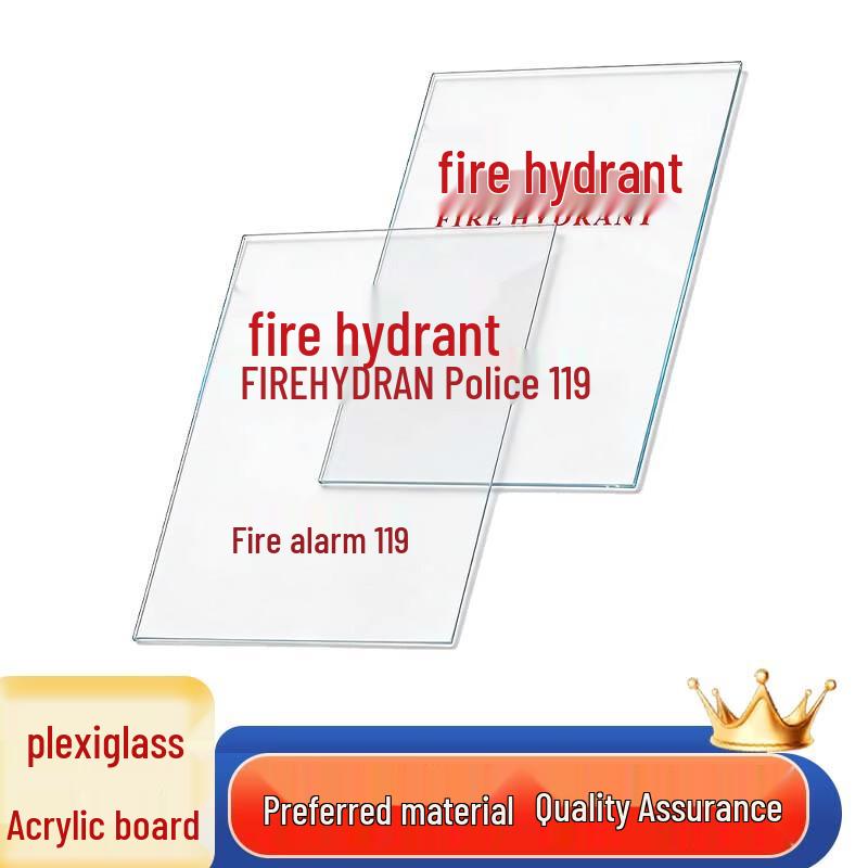 Saizesi Fire Hydrant Box Acrylic/PVC Panel (5-Pack)