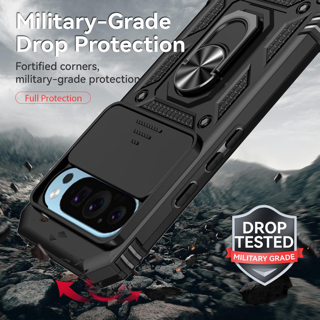 Slide Lens Cover Hard Case for Google Pixel 10 Pro XL Pixel10 Pixel9 Pixel 9 Pro XL Best Protection Strong Phone Bag Cases