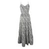Women Summer Bandage Backless Holiday Beach Irregular Striped Printed One Piece Dress