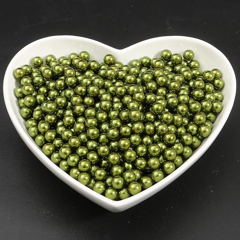 2-18Mm Non-Porous Abs Color Imitation Pearl Loose Beads Diy Handmade Glue Filler Accessories