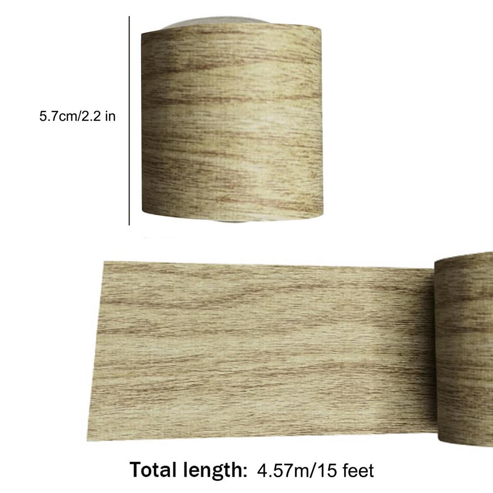 Floor Furniture Renovation Skirting Line Sticker Realistic Wood Grain Repair Adhensive Duct Tape Home Decorations Accessories